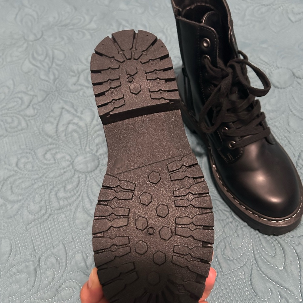 NWOT Sugar Black combat Boots